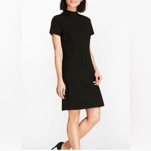 Brooks Brothers Red Fleece Mock Neck  Classic Black Dress